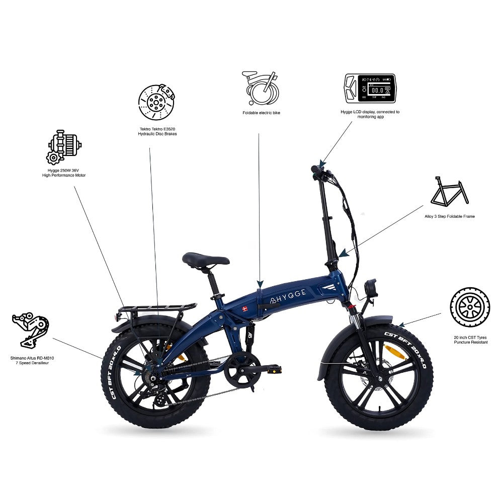 Hygge Soro Folding Electric Bike - Pedal & Ride