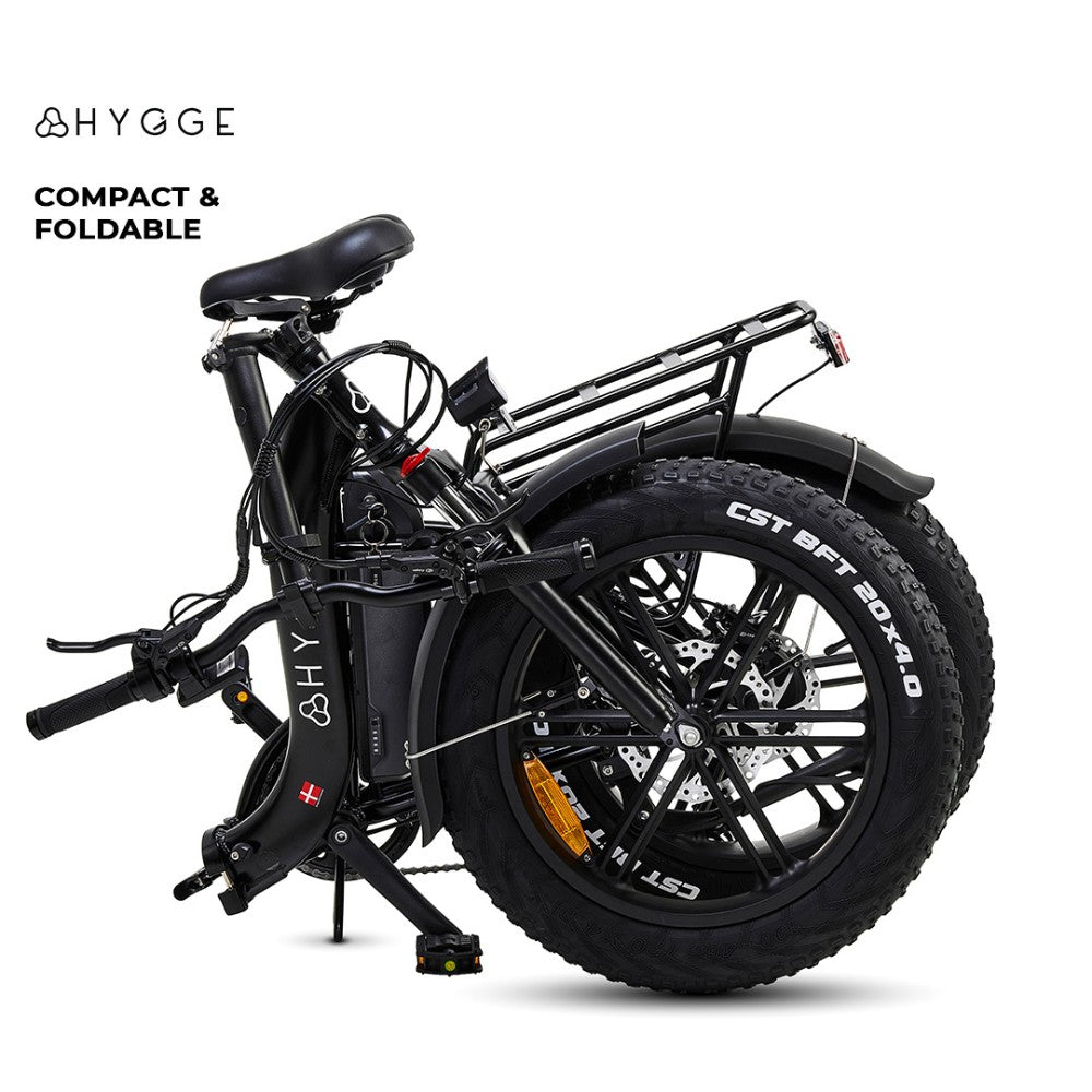 Hygge Vester Folding Step-Through Electric Bike - Pedal & Ride