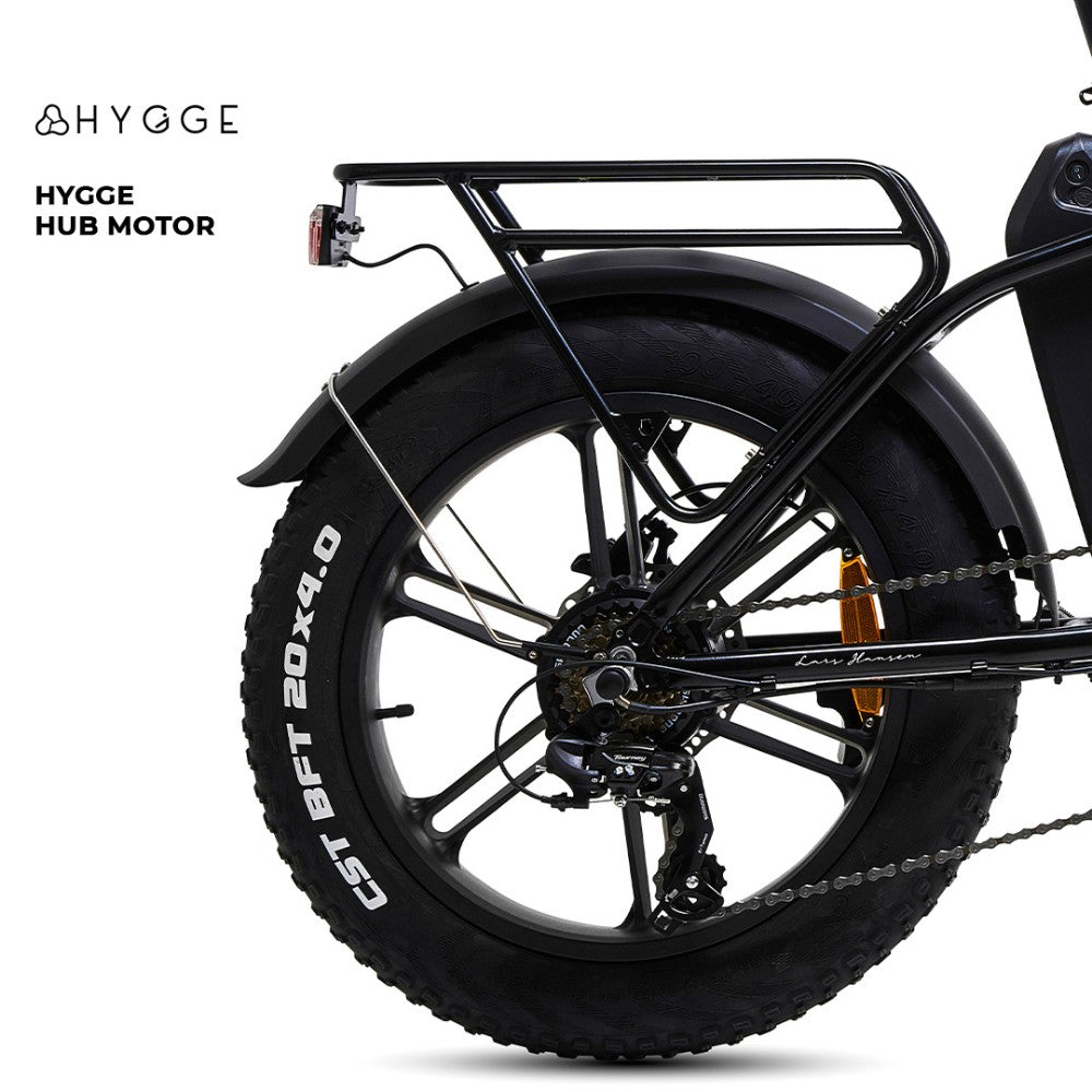 Hygge Vester Folding Step-Through Electric Bike - Pedal & Ride