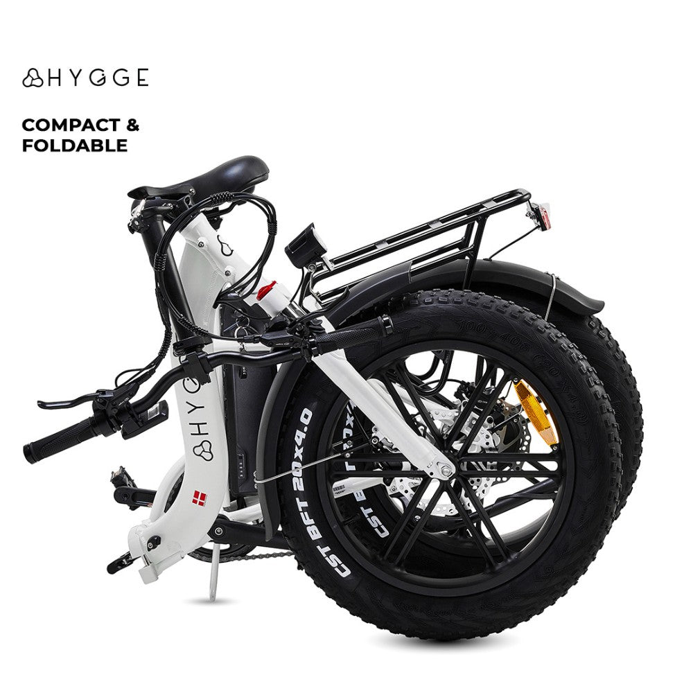 Hygge Vester Folding Step-Through Electric Bike - Pedal & Ride