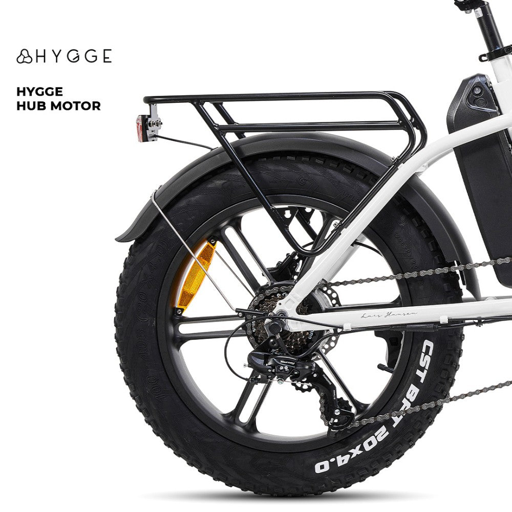 Hygge Vester Folding Step-Through Electric Bike - Pedal & Ride