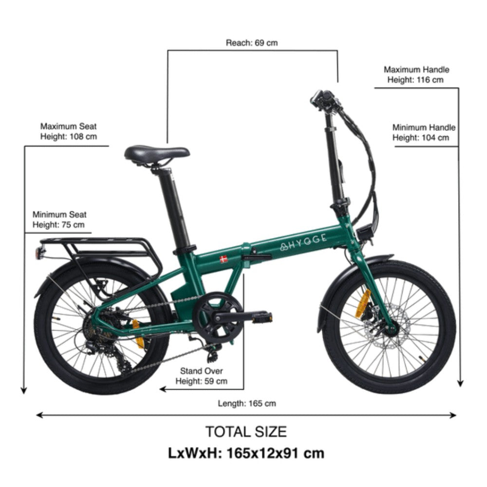 Hygge Virum Folding Electric Bike - Pedal & Ride