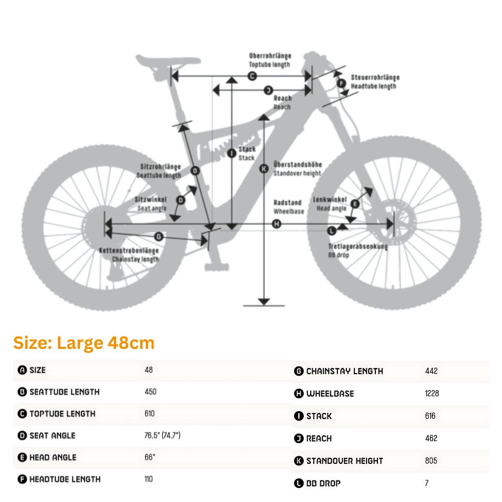 KTM Macina Kapoho 7973 MTB Electric Bike Size Guide - PEDAL & RIDE