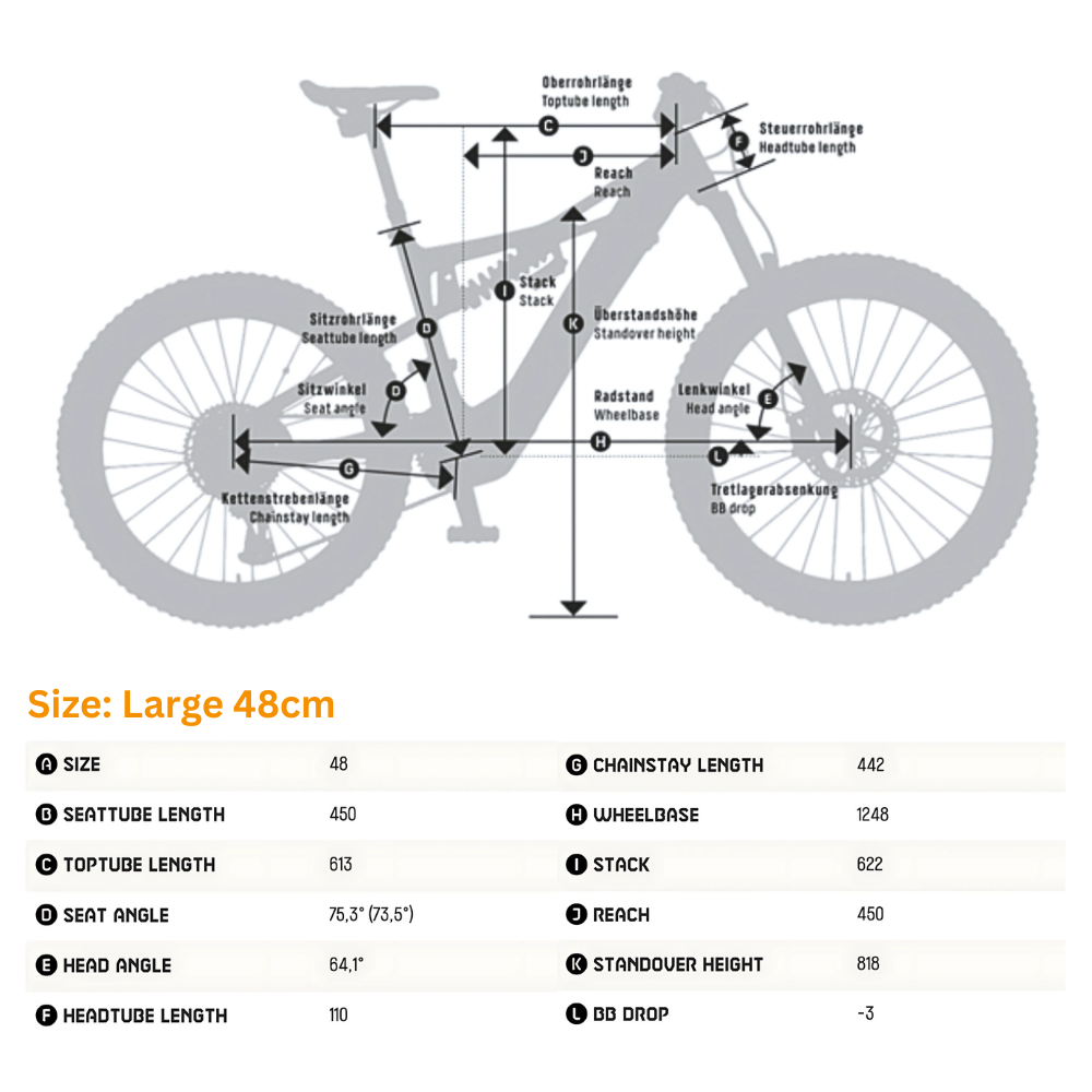 KTM Macina Prowler Exonic MTB Electric Bike Size Guide - Pedal & Ride