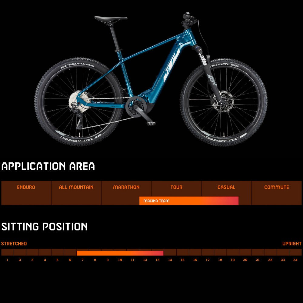 KTM Macina Team 671 MTB Electric Bike - Pedal & Ride