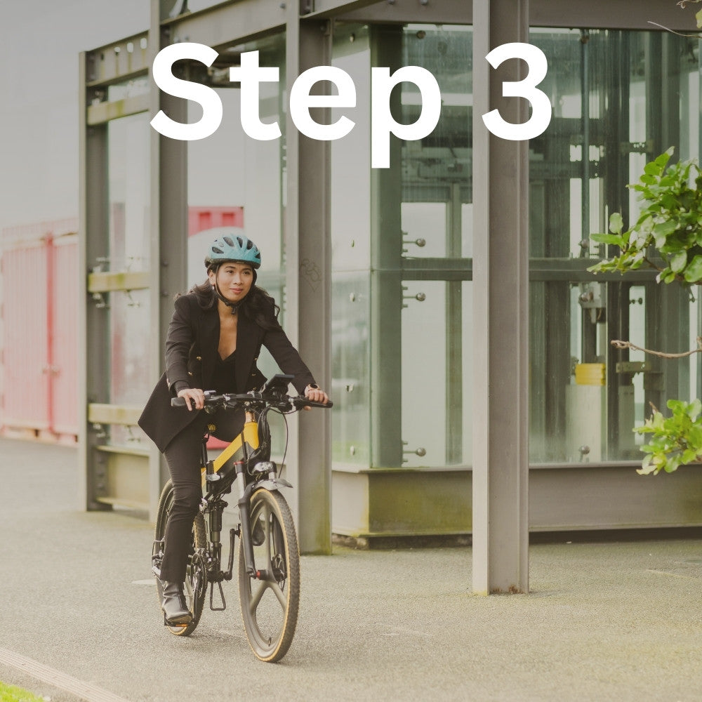 Pedal and Ride Cycle to work process step3