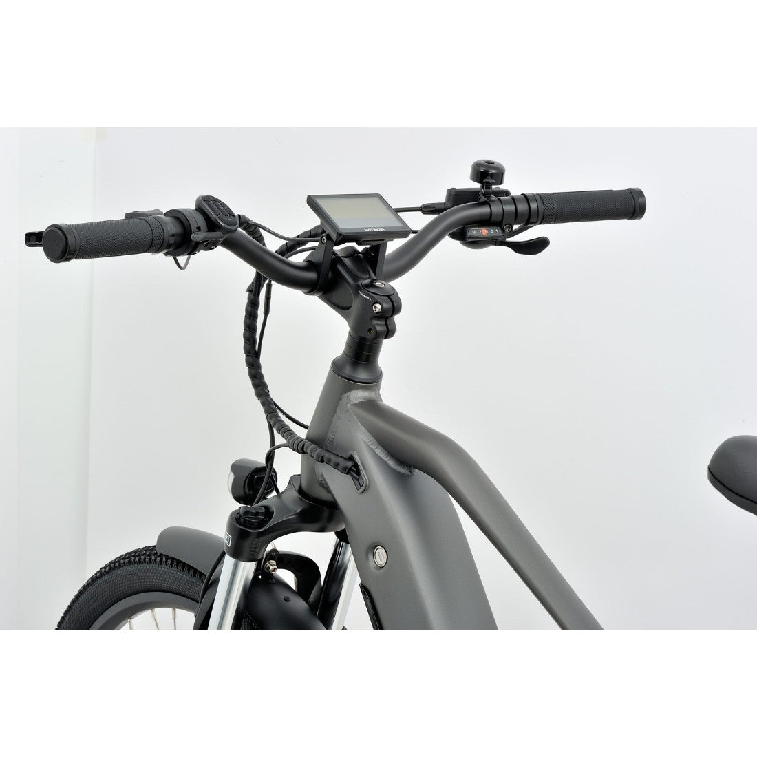 Revom S1 MTB Electric Bike Front Closeup - PEDAL & RIDE