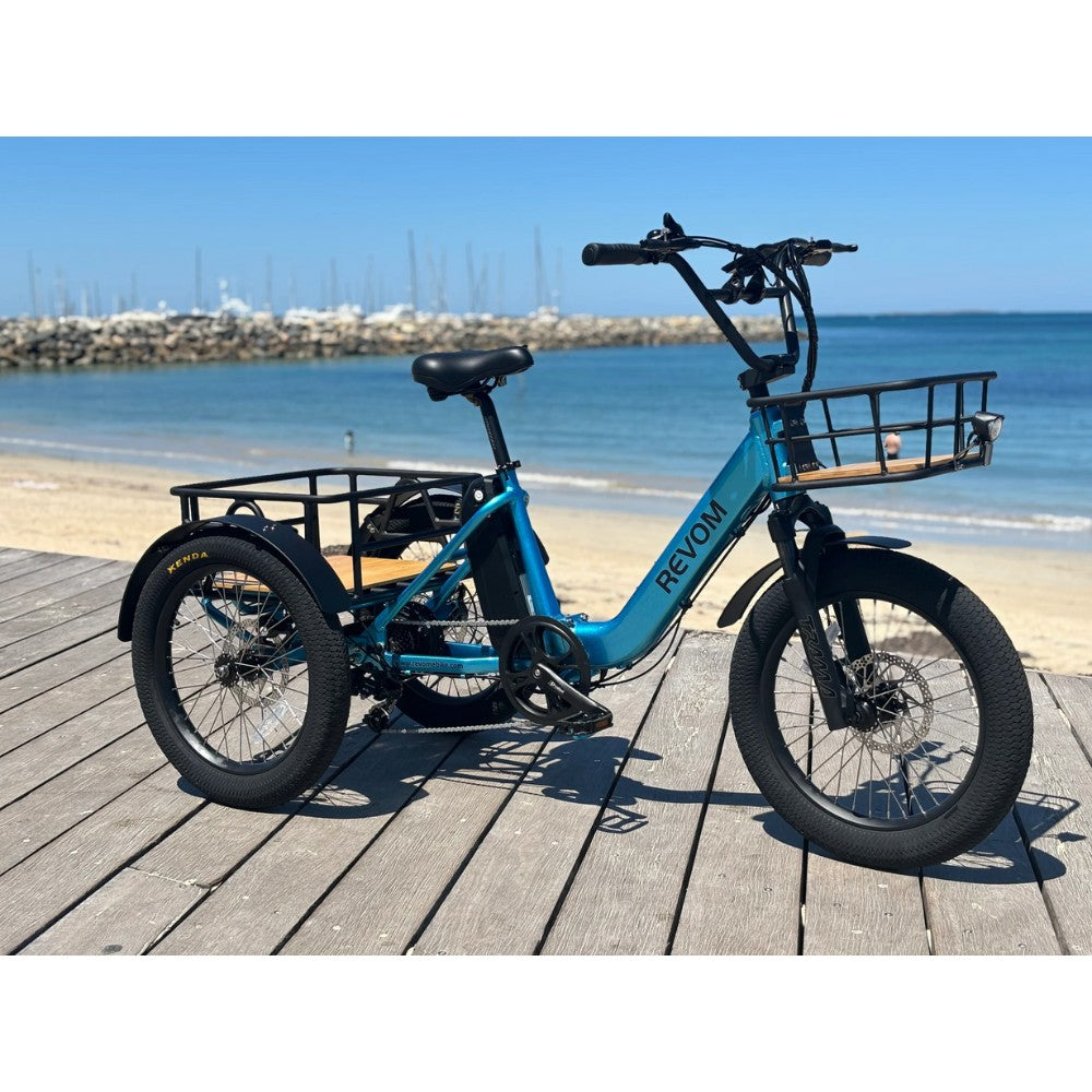 Revom T1 Mover Cargo Tricycle Electric Bike - Pedal & Ride