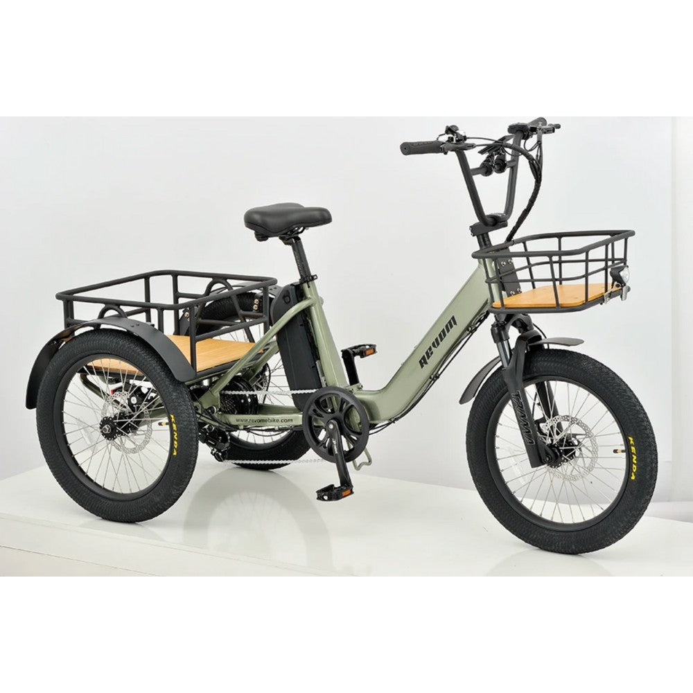 Revom T1 Mover Cargo Tricycle Electric Bike - Pedal & Ride