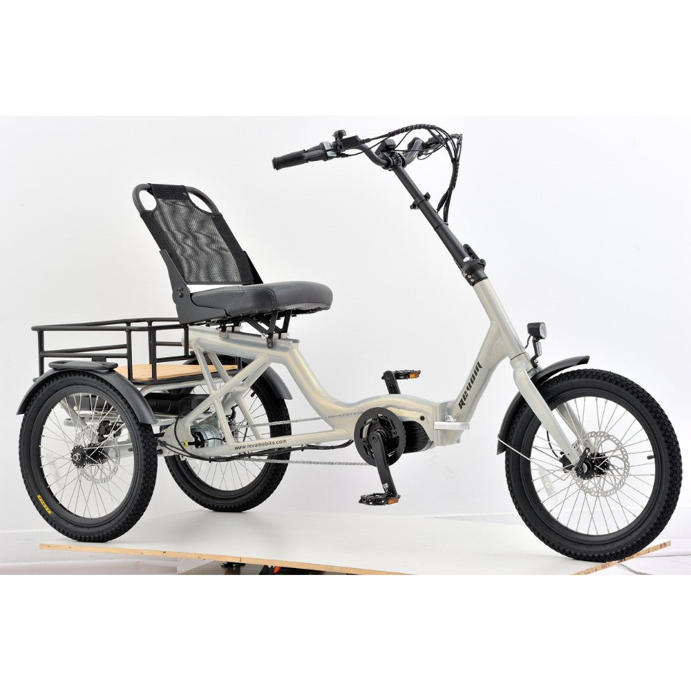 Revom T4 Semi-Recumbent Electric Bike Front Right - PEDAL & RIDE