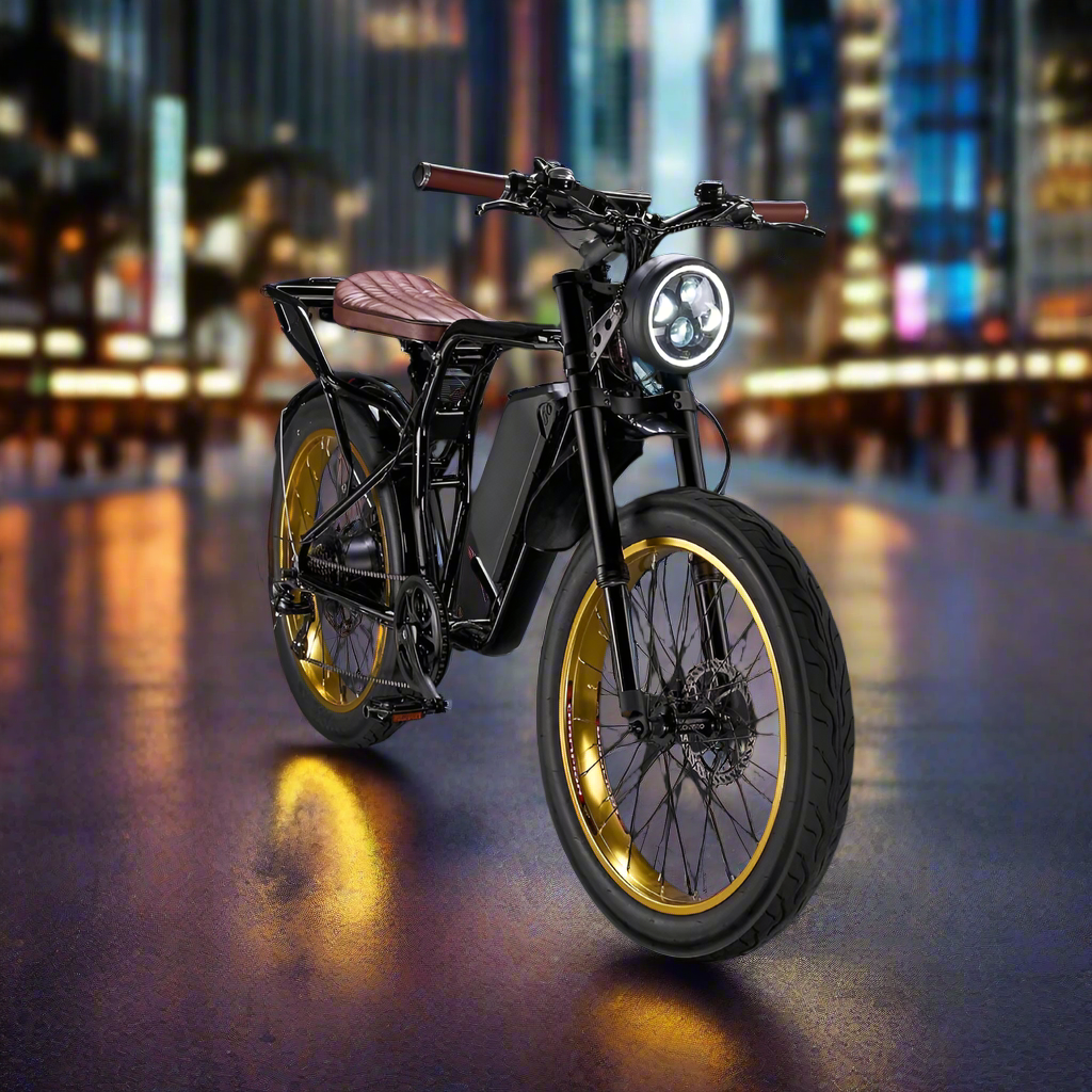 Rocket GTS Cruiser Fat Tyre Electric Bike - Pedal & Ride