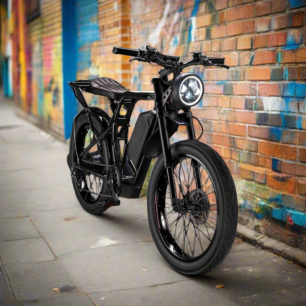 Rocket GTS Cruiser Fat Tyre Electric Bike - Pedal & Ride