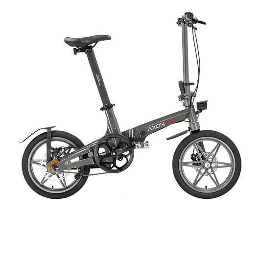 Axon Rides Pro Step-through Folding Electric Bike Grey - PEDAL & RIDE