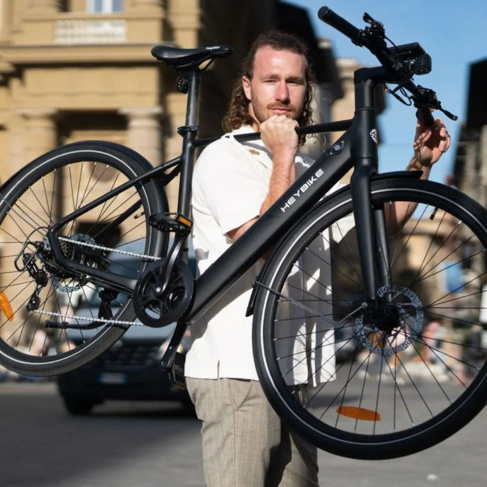 Heybike EC1 Pedelec Electric Bike - side view - black real life - PEDAL & RIDE