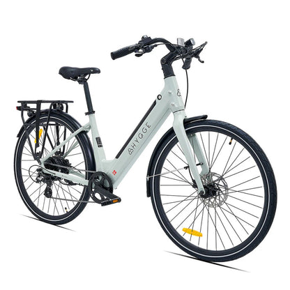 Hygge Nivo Hybrid Step-Through Electric Bike Front Right - PEDAL & RIDE