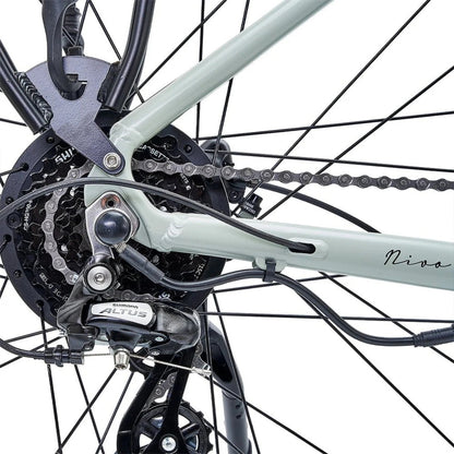 Hygge Nivo Hybrid Step-Through Electric Bike Gears - PEDAL & RIDE
