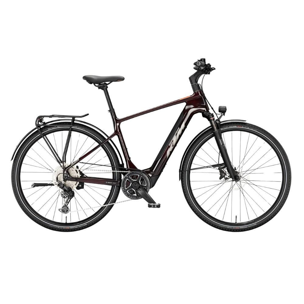 KTM Macina Sport SX Elite H Hybrid Electric Bike Transparent Red - PEDAL & RIDE