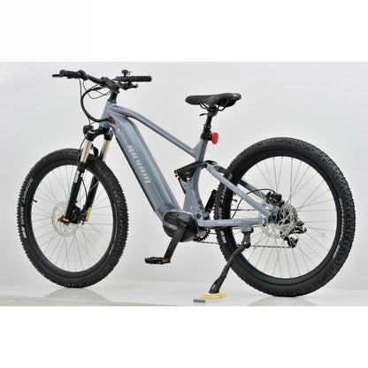Revom M1 Full Suspension MTB Electric Bike Rear Left - PEDAL & RIDE