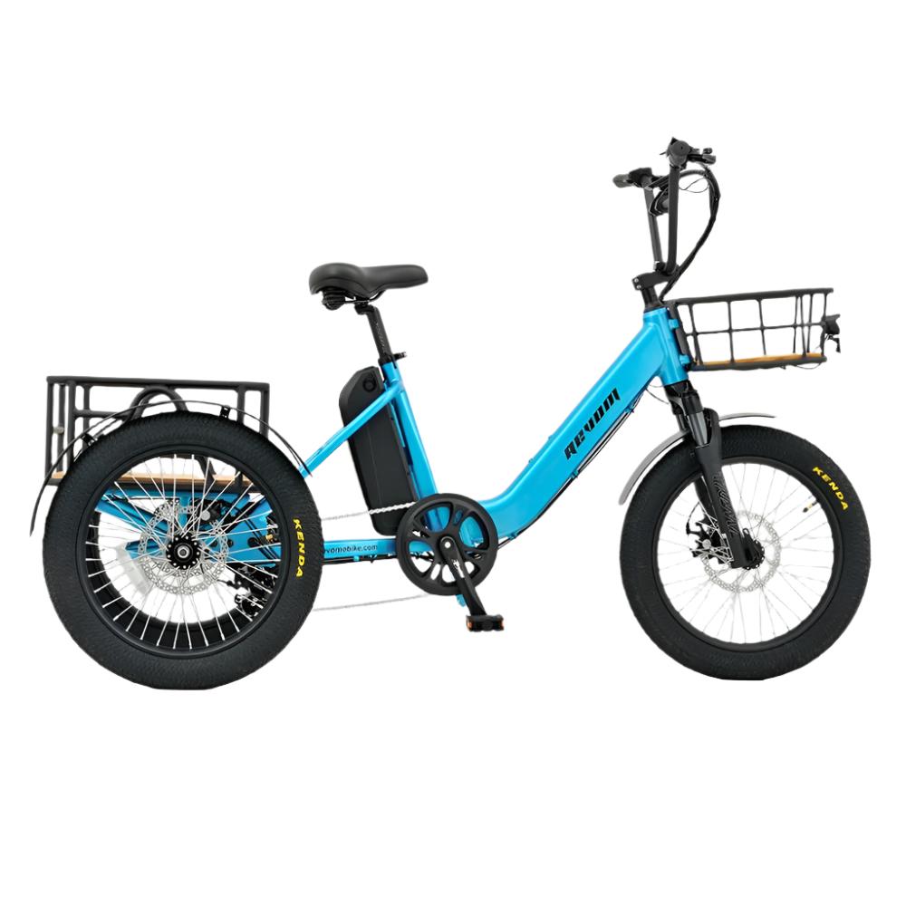 Revom T1 Mover Cargo Tricycle Electric Bike - Pedal & Ride