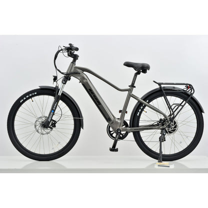 Revom U2 Hybrid Electric Bike Dark Grey Left - PEDAL & RIDE