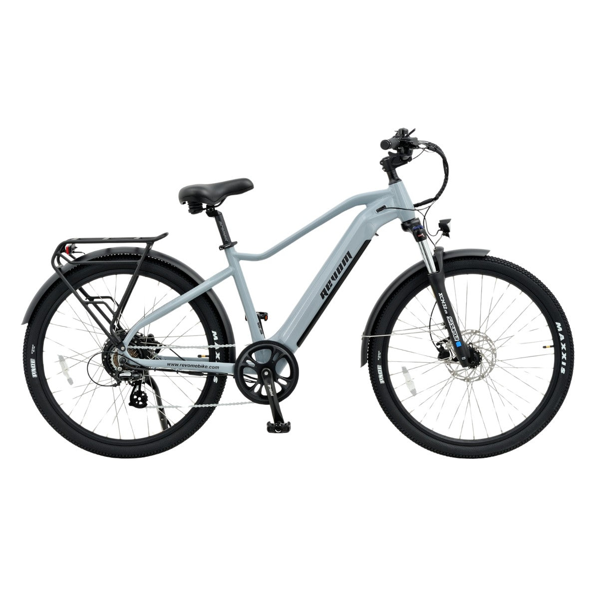 Revom U2 Hybrid Electric Bike Light Grey - PEDAL & RIDE